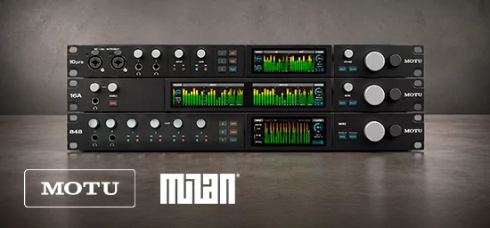 Сертификация MILAN: Motu 16A, 848 и 10pre выходят на новый уровень сетевой интеграции 