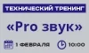 Технический тренинг «Pro звук»