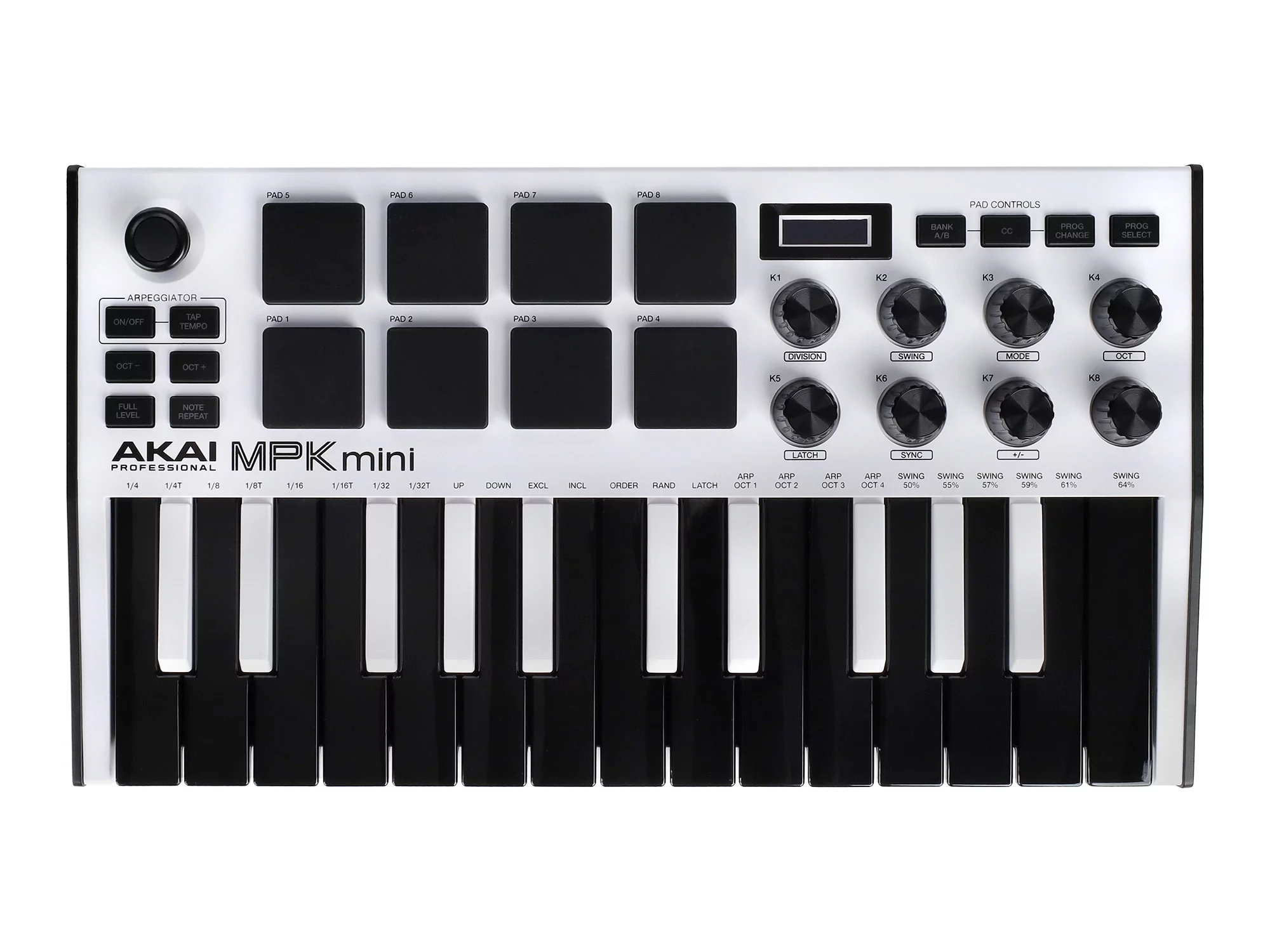 MIDI клавиатура AKAI MPK Mini MK3 White 9