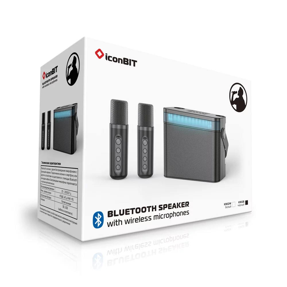 Переносная караоке система iconBIT K902W 4