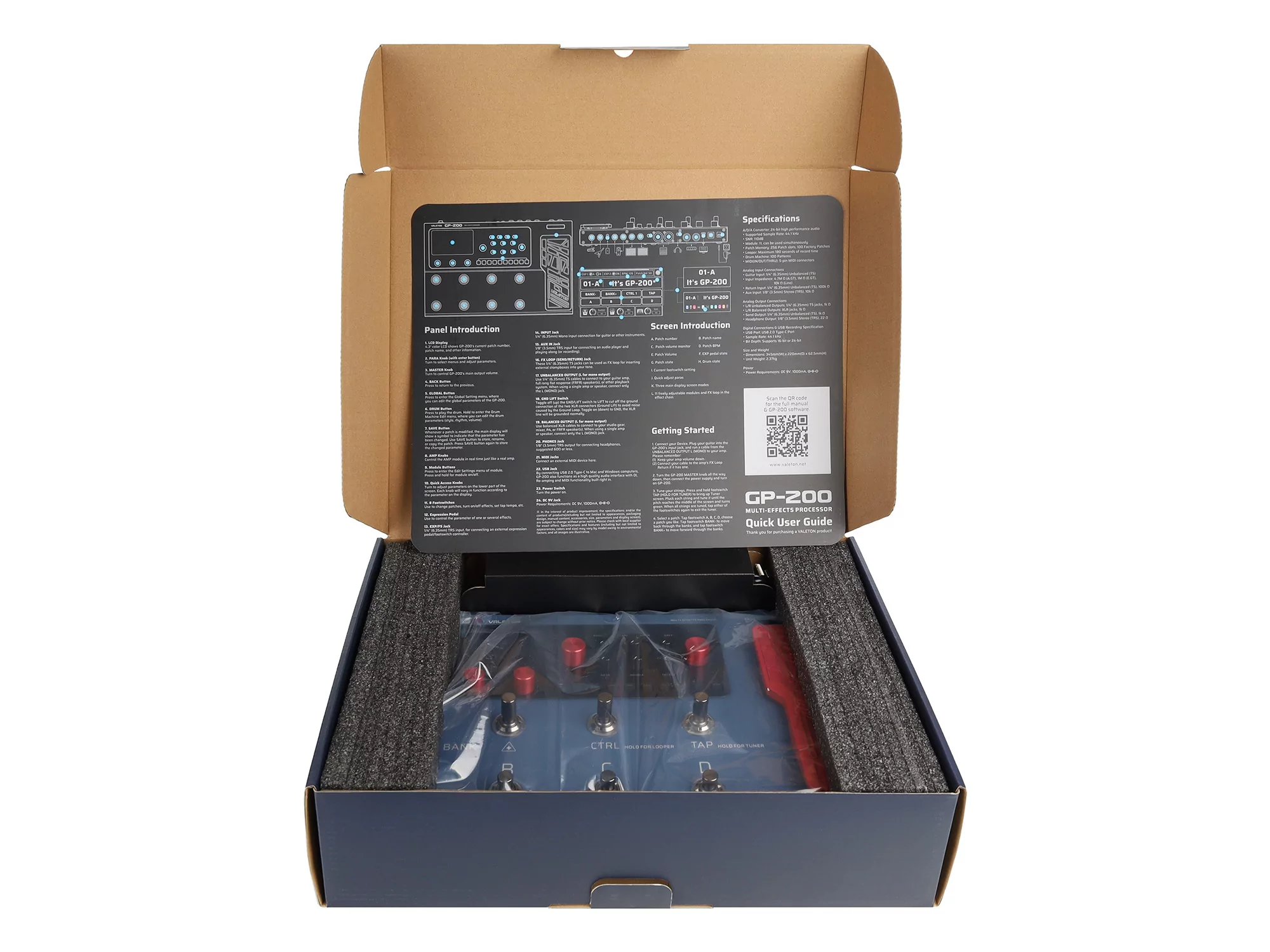 Напольный процессор эффектов Valeton GP-200X 14