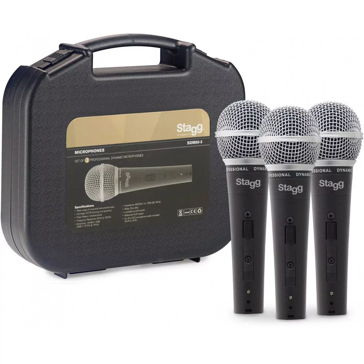 Комплект микрофонов STAGG SDM50-3