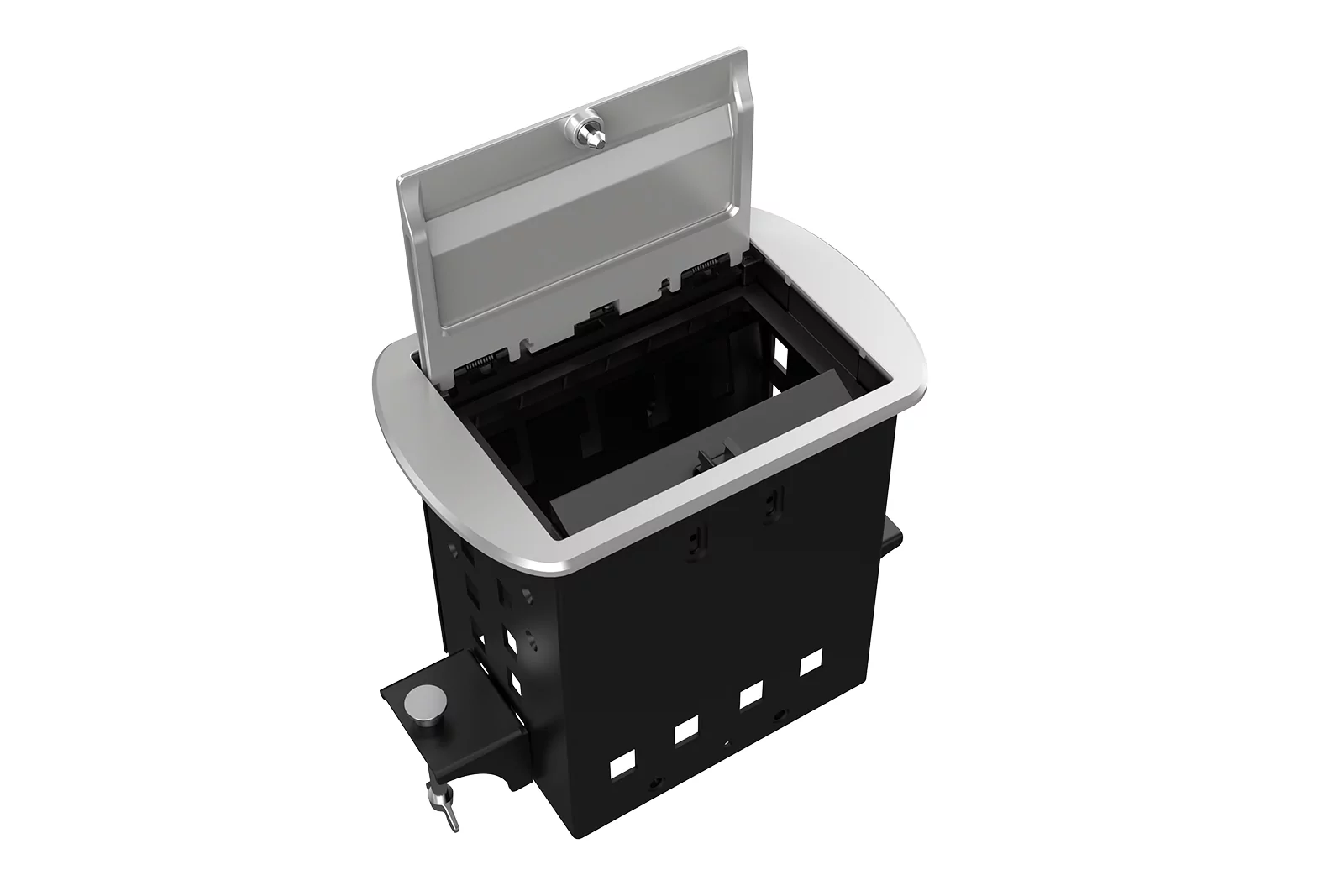 Прямоугольный металлический корпус Wize Pro WRTS-M-4CBOX-S 2