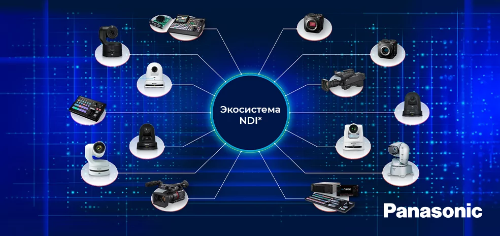 Panasonic расширяет поддержку NDI® для PTZ-камер и видеорегистраторов