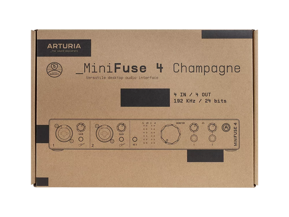 Аудиоинтерфейс USB Arturia MiniFuse 4 Champagne 17