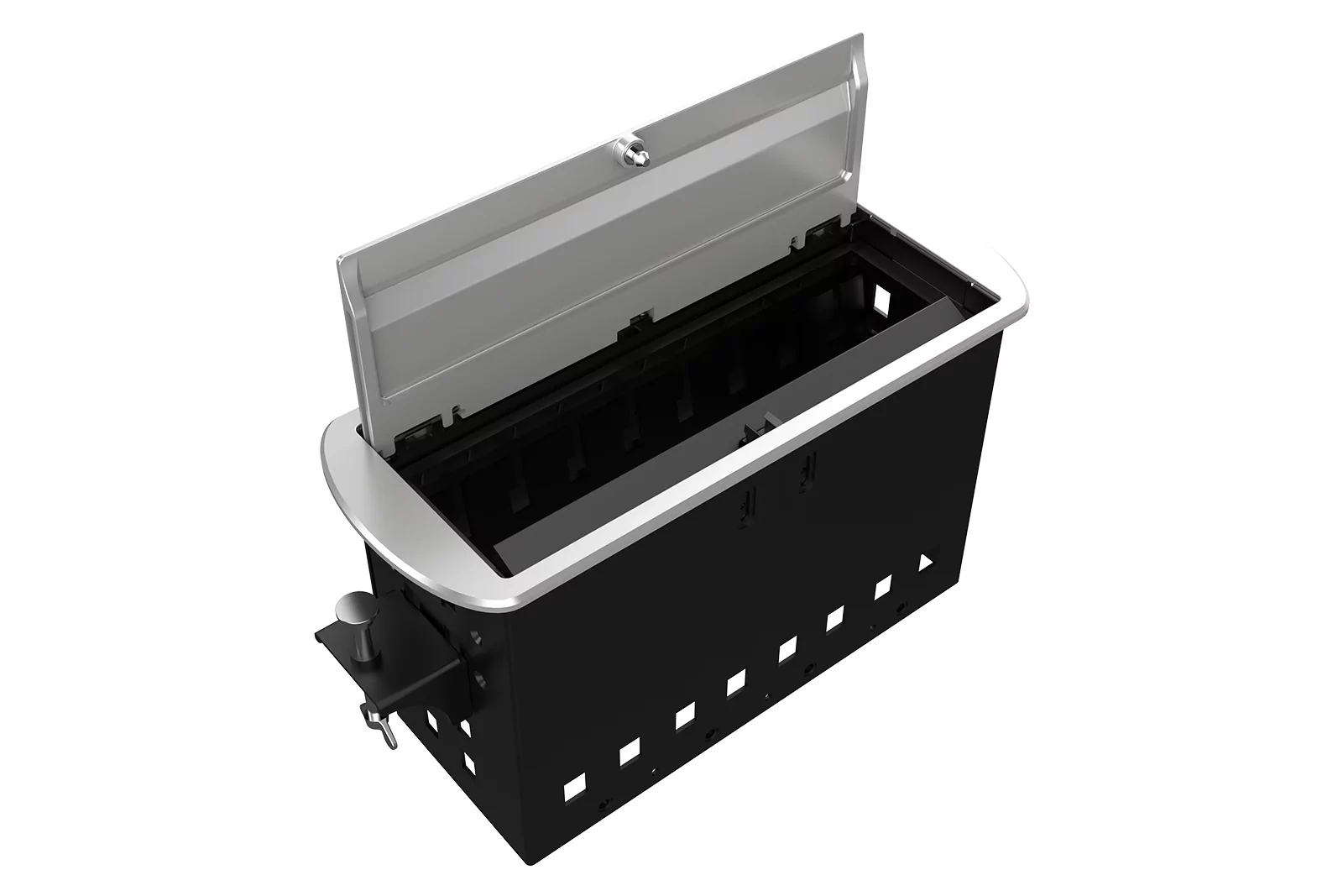 Прямоугольный металлический корпус Wize Pro WRTS-M-8CBOX-S 2