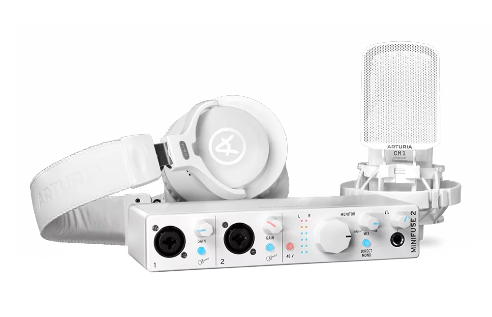 Аудиоинтерфейс USB Arturia MiniFuse Recording Pack White