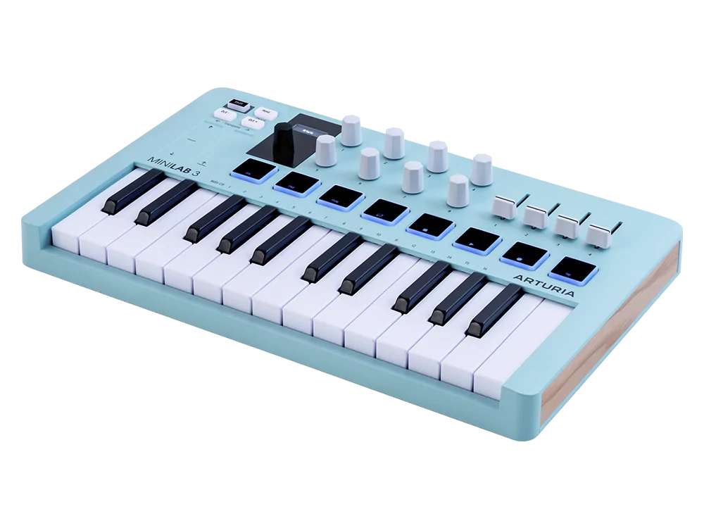 MIDI клавиатура Arturia MiniLAB 3 Aquamarine 3