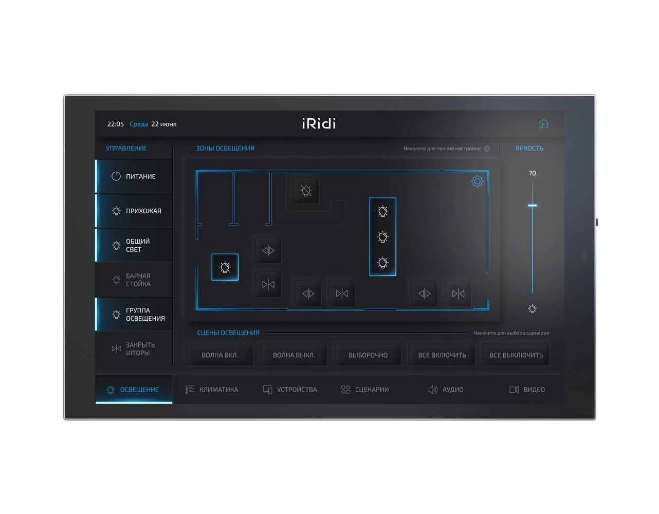 Панель настенная iRidi Touch Panel P10 2