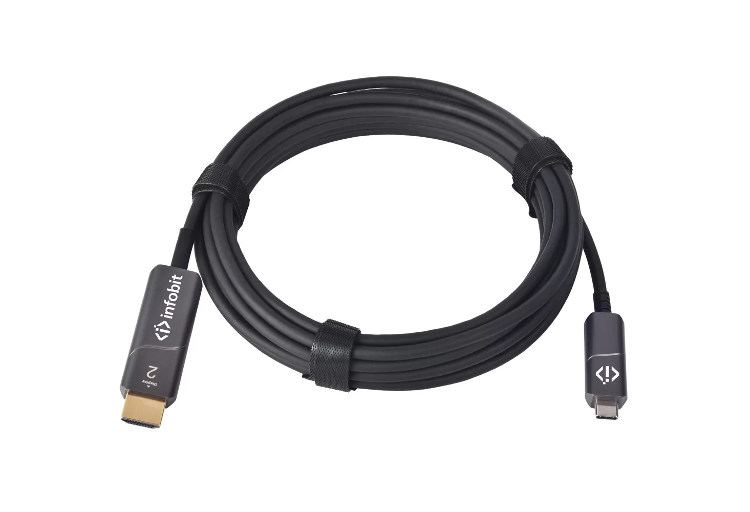 Кабель оптический активный Type C (M) - HDMI (M) Infobit AOC-CHDMI-10 4