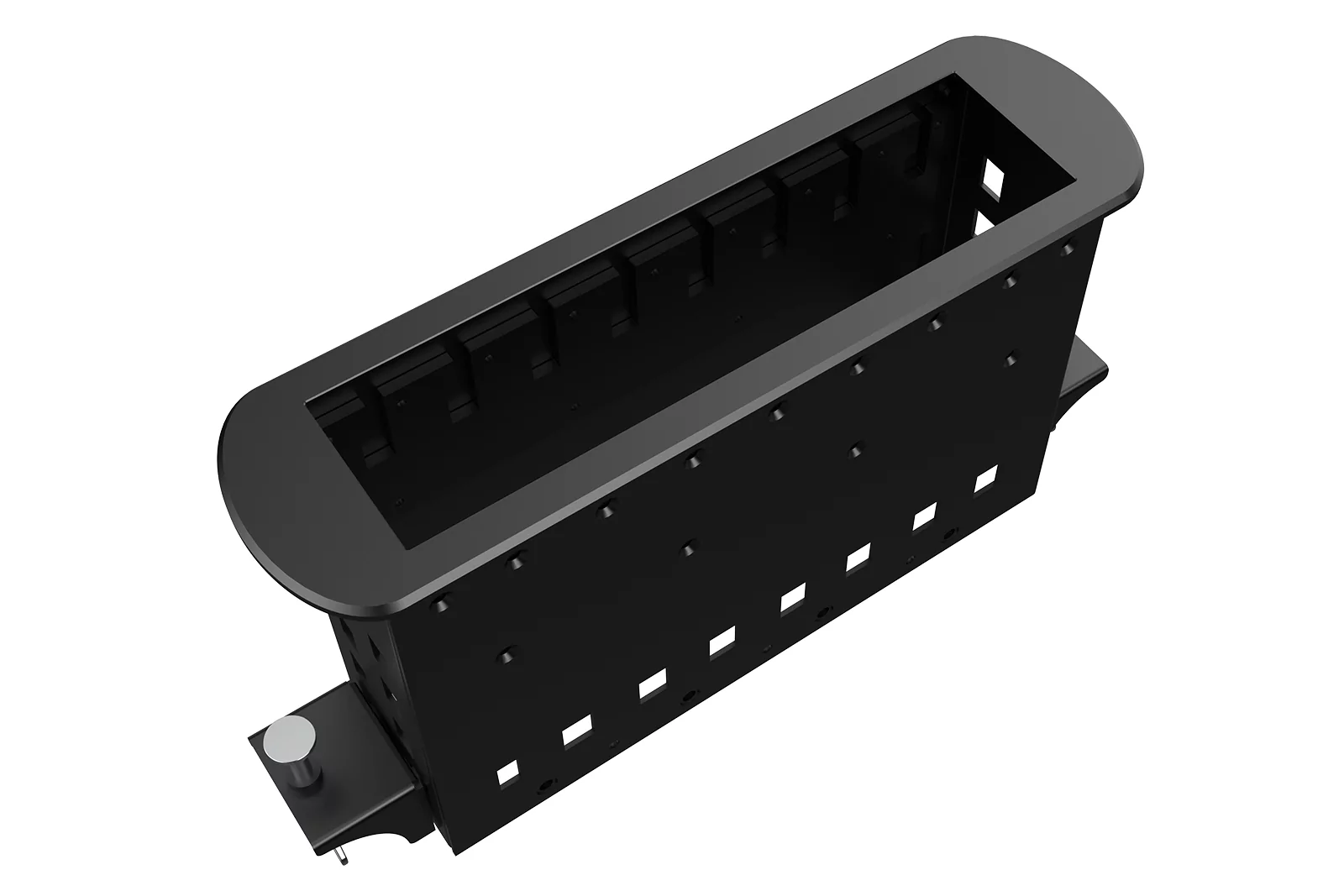 Прямоугольный металлический корпус Wize Pro WRTS-M-8BOX-B 2