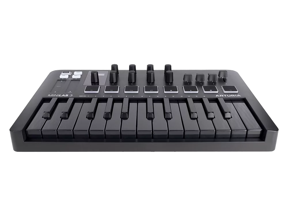 MIDI клавиатура Arturia MiniLAB 3 Deep Black 3
