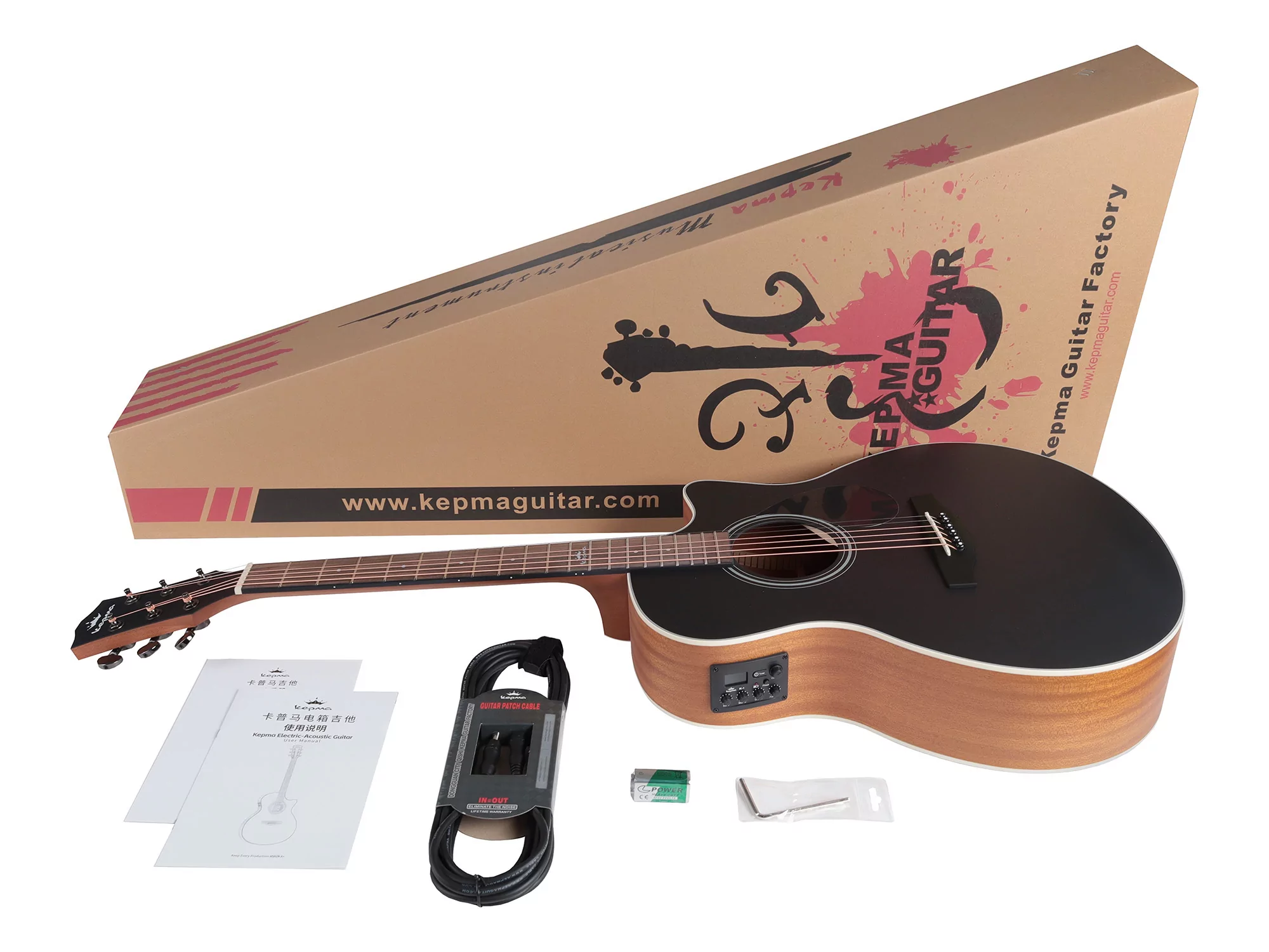 Электроакустическая гитара Kepma D1CEPRO-K1-BKM 5