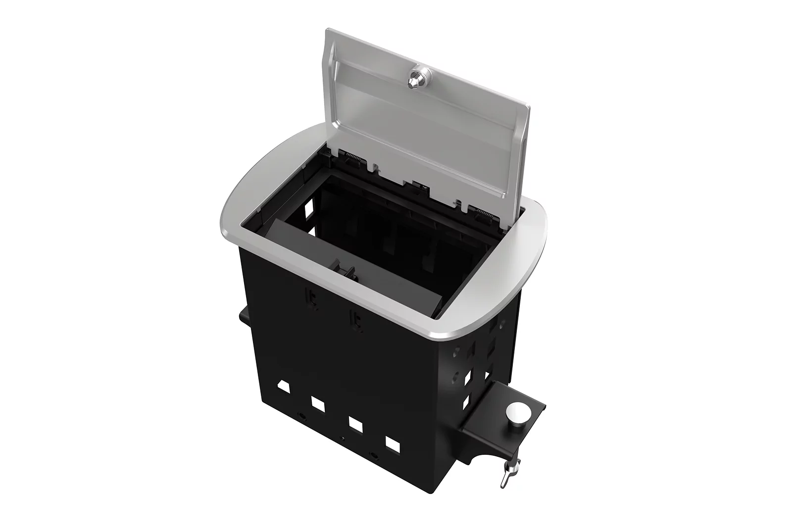 Прямоугольный металлический корпус Wize Pro WRTS-M-4CBOX-S
