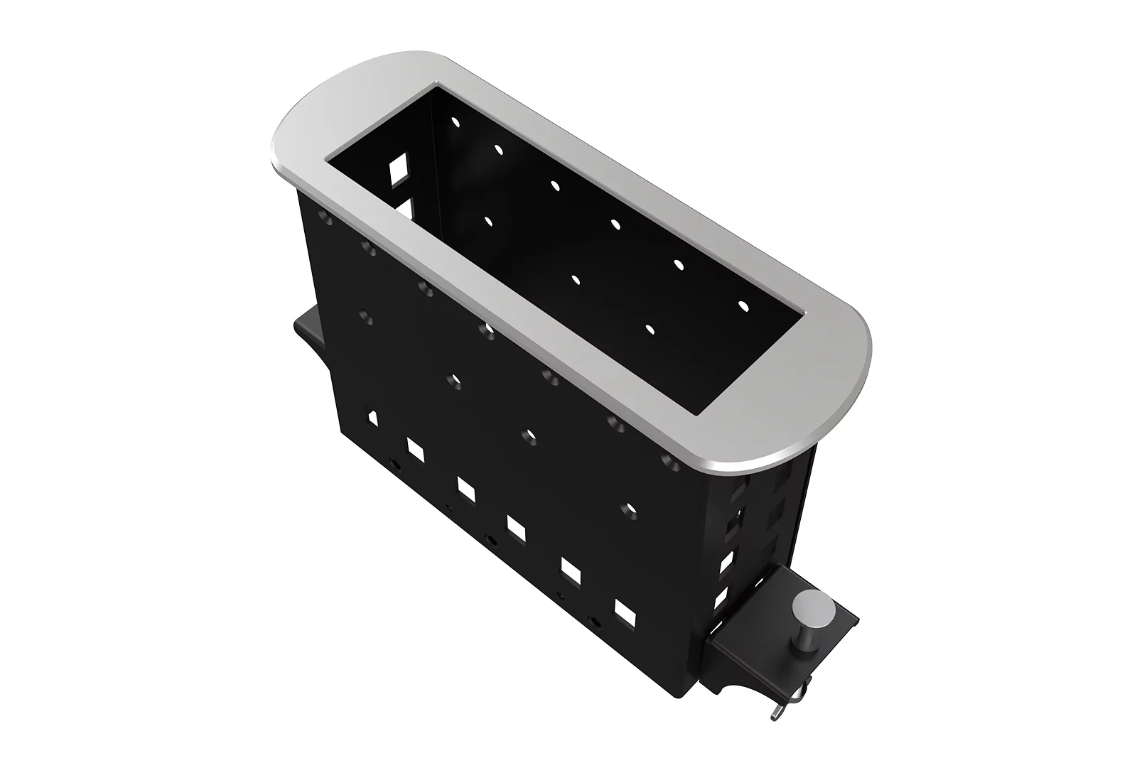 Прямоугольный металлический корпус Wize Pro WRTS-M-6BOX-S