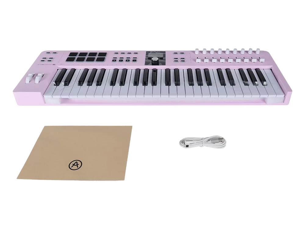 MIDI клавиатура Arturia KeyLab Essential 49 mk3 Rose Quartz 12