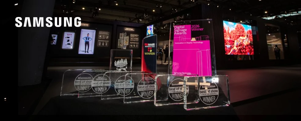 Samsung установила рекорд по количеству премий на ISE 2026 — пространственный дисплей завоевал сразу шесть наград