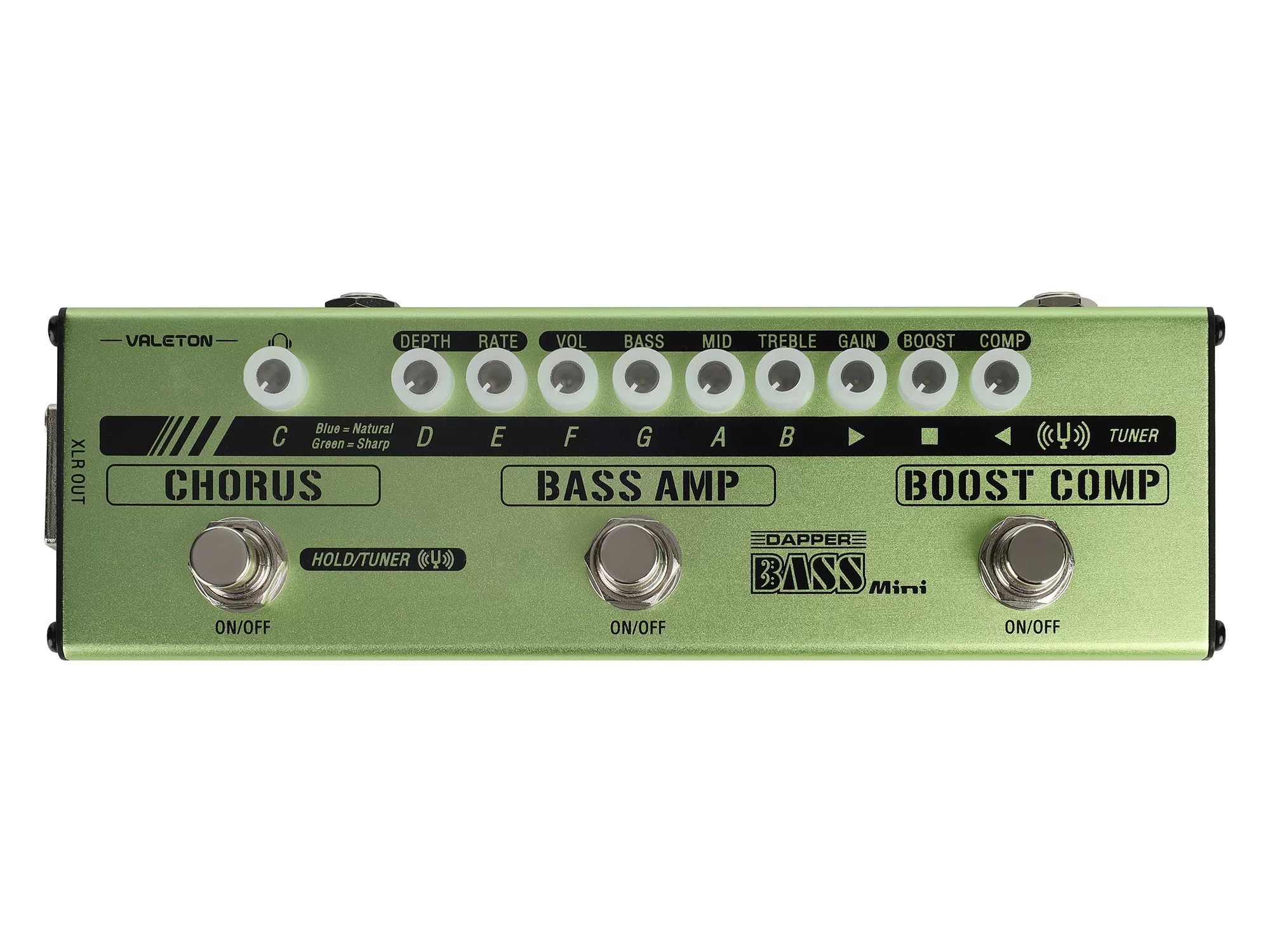 Напольная компактная басгитарная педаль Dapper Bass Mini Valeton MES-2 11