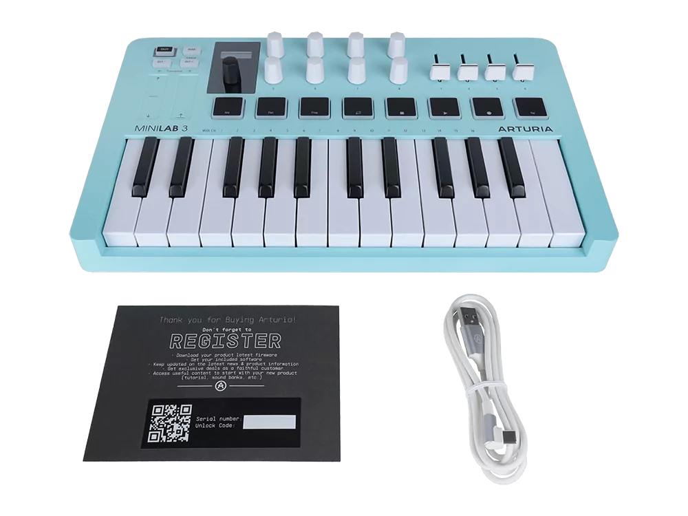 MIDI клавиатура Arturia MiniLAB 3 Aquamarine 11