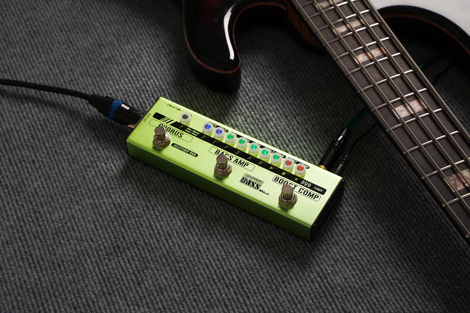 Напольная компактная басгитарная педаль Dapper Bass Mini Valeton MES-2 18