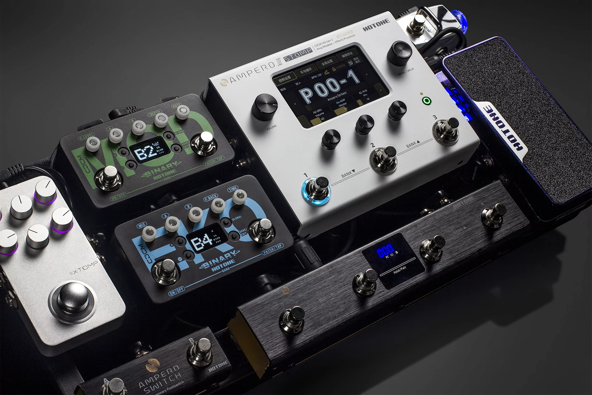 Ножной контроллер Bluetooth MIDI Hotone Ampero Control 7