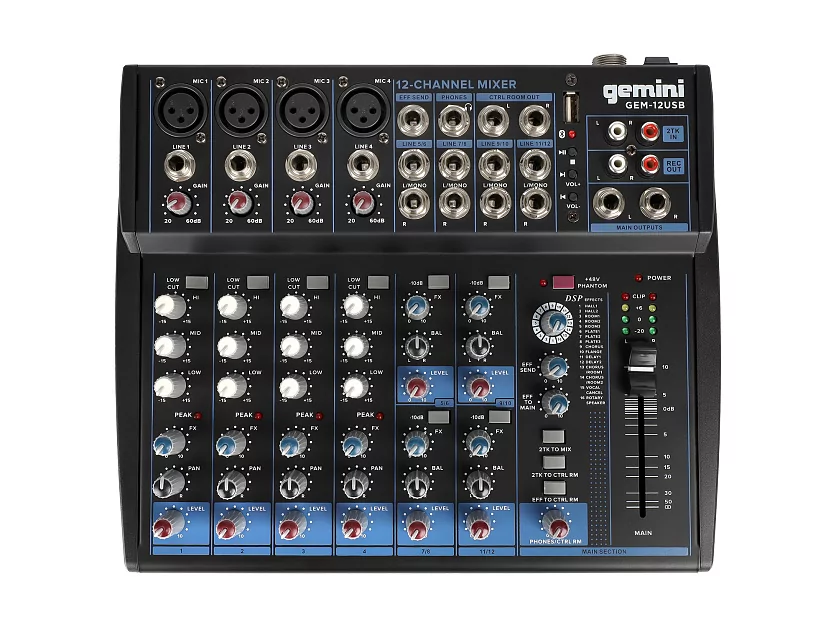 Микшер Gemini GEM-12USB 3
