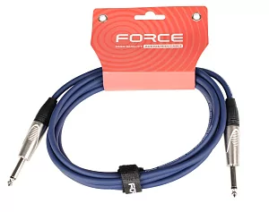 Кабель гитарный FORCE FGC-09/3 BL