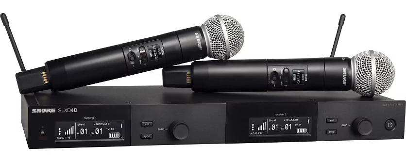 Цифровая двухканальная система SLX-D SHURE SLXD24DE/SM58-H56