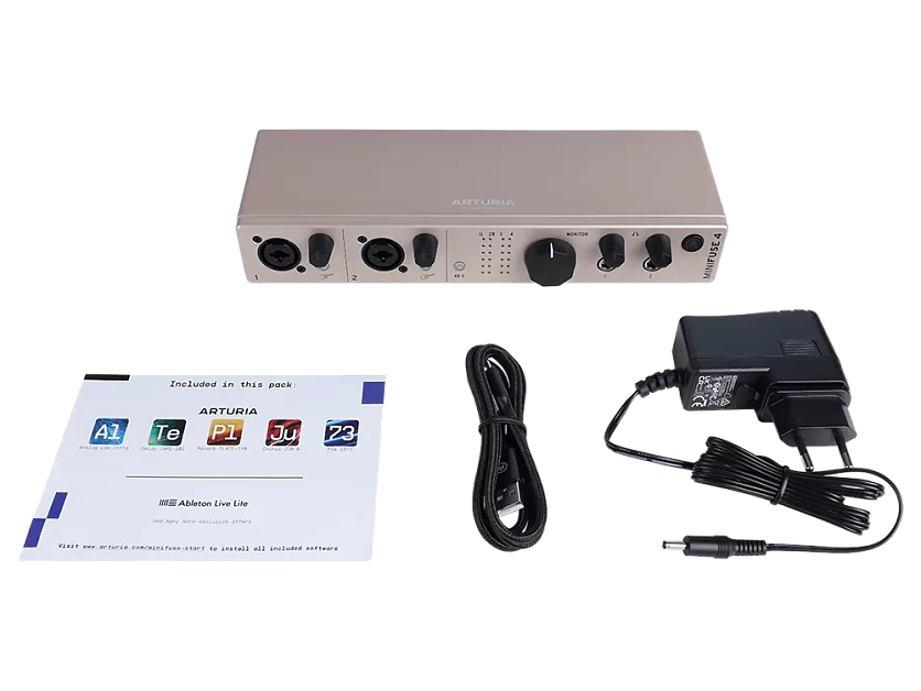 Аудиоинтерфейс USB Arturia MiniFuse 4 Champagne 7