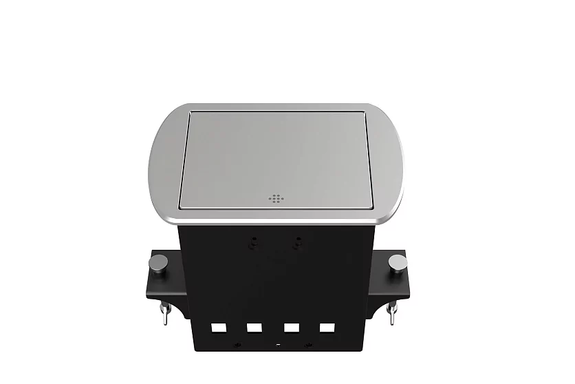 Прямоугольный металлический корпус Wize Pro WRTS-M-4CBOX-S 4