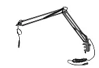 Настольная микрофонная стойка пантограф K&M 23850-321-55