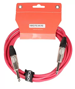 Кабель гитарный FORCE FGC-09/3 RD 2