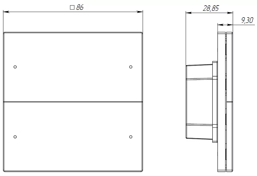 Сценарный выключатель 4 iRidi FS-BT4-05 3