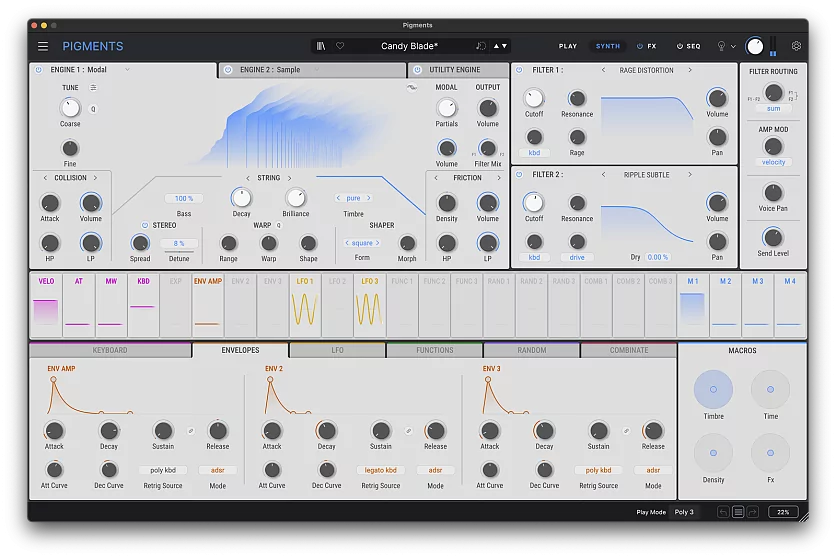 Электронная лицензия Arturia Pigments 7 (electronic license) 2
