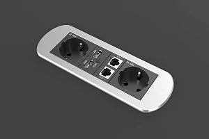 Прямоугольный металлический корпус Wize Pro WRTS-M-6BOX-S 4