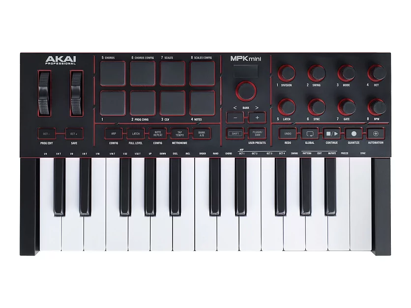 Миди-клавиатура AKAI MPK Mini IV Black 5