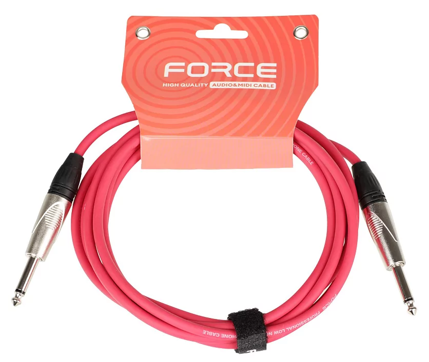 Кабель гитарный FORCE FGC-09/3 RD