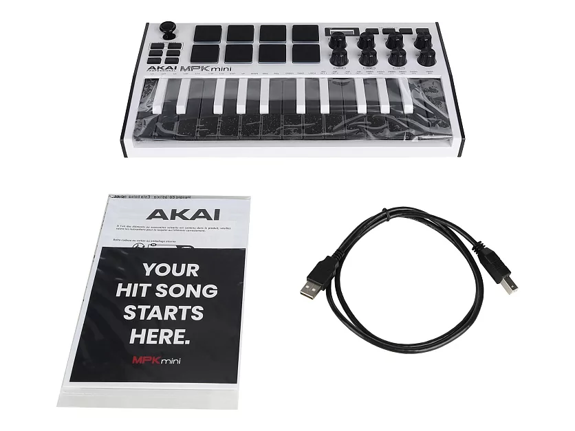 MIDI клавиатура AKAI MPK Mini MK3 White 13