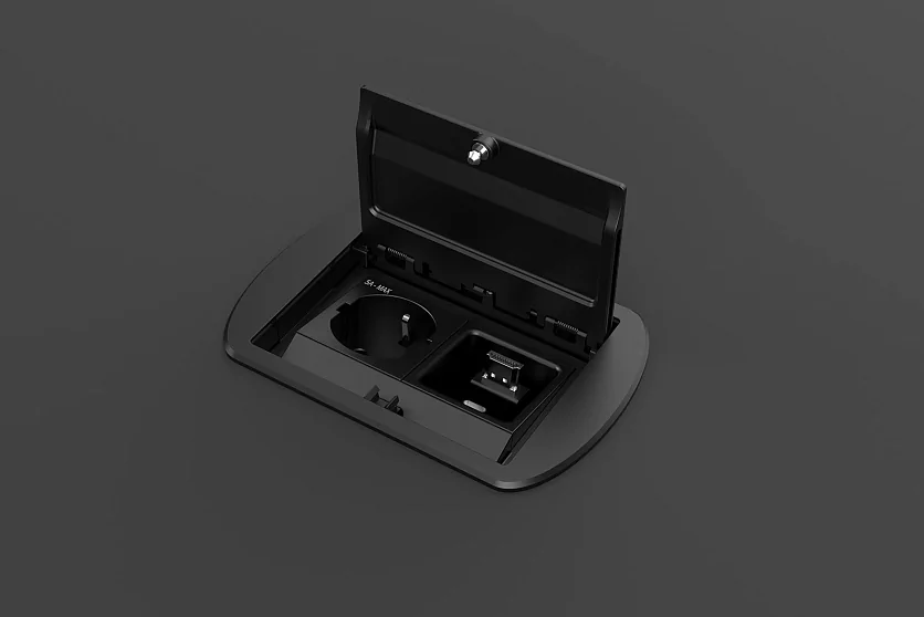 Прямоугольный металлический корпус Wize Pro WRTS-M-4CBOX-B 8