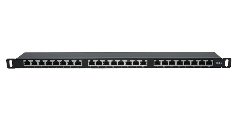 Патч-панель 19" Wize Pro W0.5U24CAT6-SH