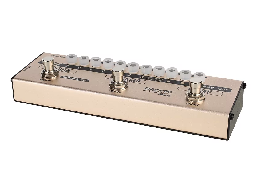 Напольная компактная гитарная педаль Dapper Acoustic Mini Valeton MES-4 4