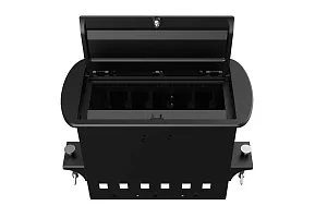 Прямоугольный металлический корпус Wize Pro WRTS-M-6CBOX-B 3