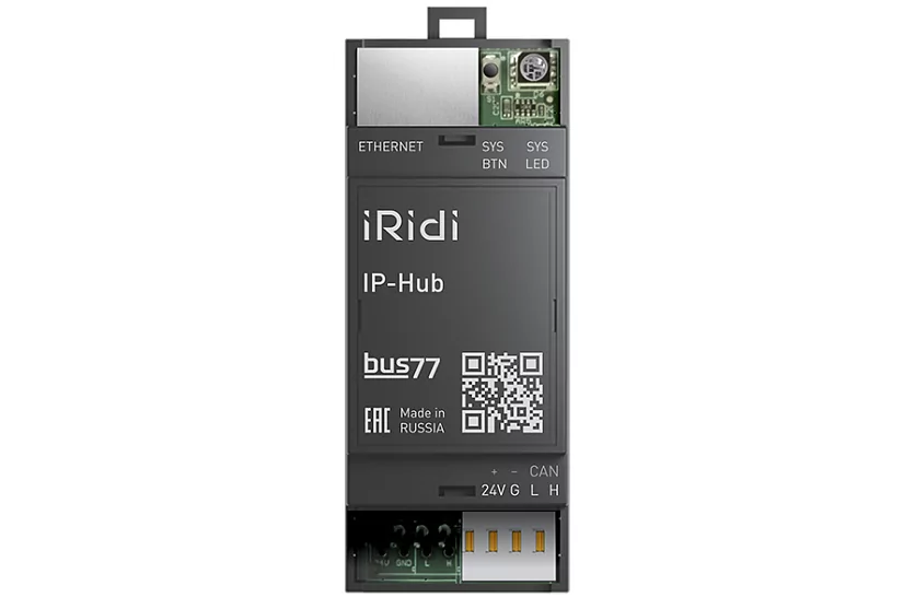 Интерфейс доступа к физической линии Bus77 из IP-сети iRidi IP-Hub