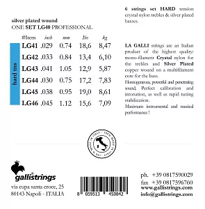 Комплект струн GALLI STRINGS LG40 3