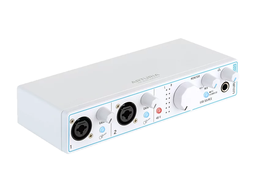 Аудиоинтерфейс USB Arturia MiniFuse 2 White OTG 5