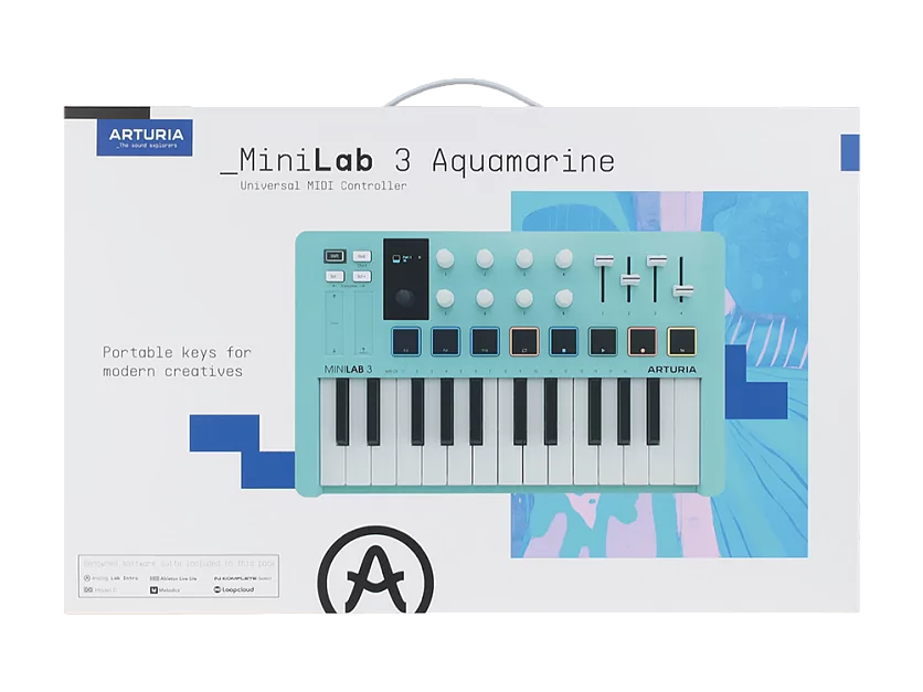 MIDI клавиатура Arturia MiniLAB 3 Aquamarine 14