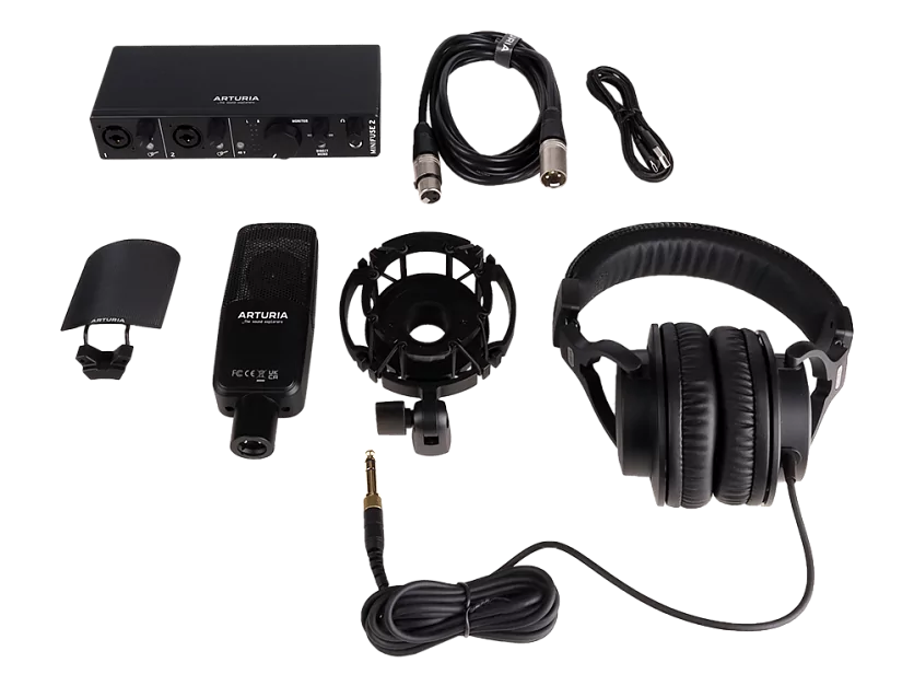 Аудиоинтерфейс USB Arturia MiniFuse Recording Pack Black 18