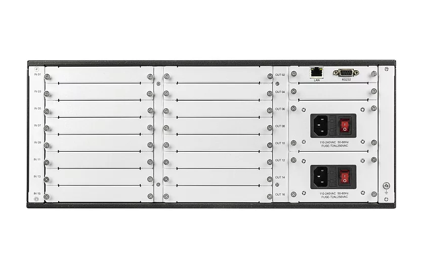 Шасси модульного матричного коммутатора Intrend ITMMS-16x16 3