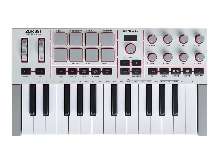 Миди-клавиатура AKAI MPK Mini IV White 10