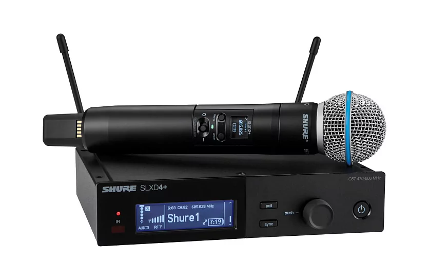 Цифровая одноканальная радиосистема SHURE SLXD24+E/B58-G65